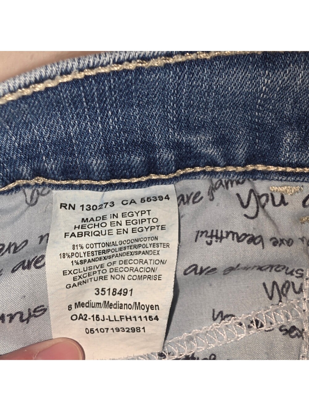 Lee Classic Fit Womens Medium Blue Denim Jeans Size 8 - Picture 6 of 11